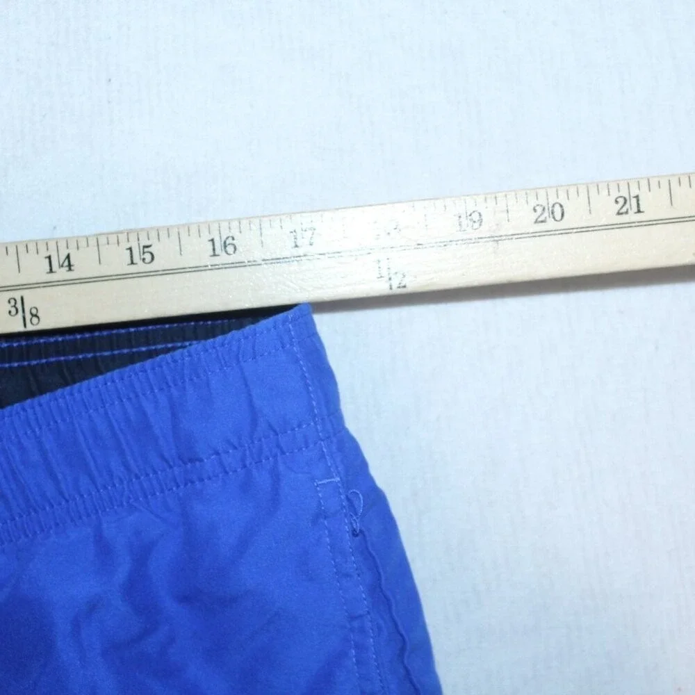 NIke Men Blue Trunks Board Shorts Summer Beach Casual Size 34